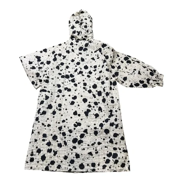 Dries Van Noten hooded animal print cloque coat size XS Fall 2022 jacket luxury - Picture 3 of 9